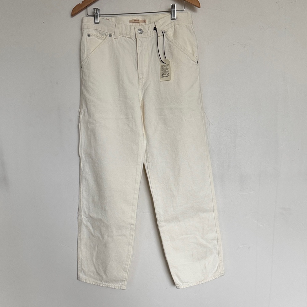 Levi's Women's Cream Boyfriend Jeans